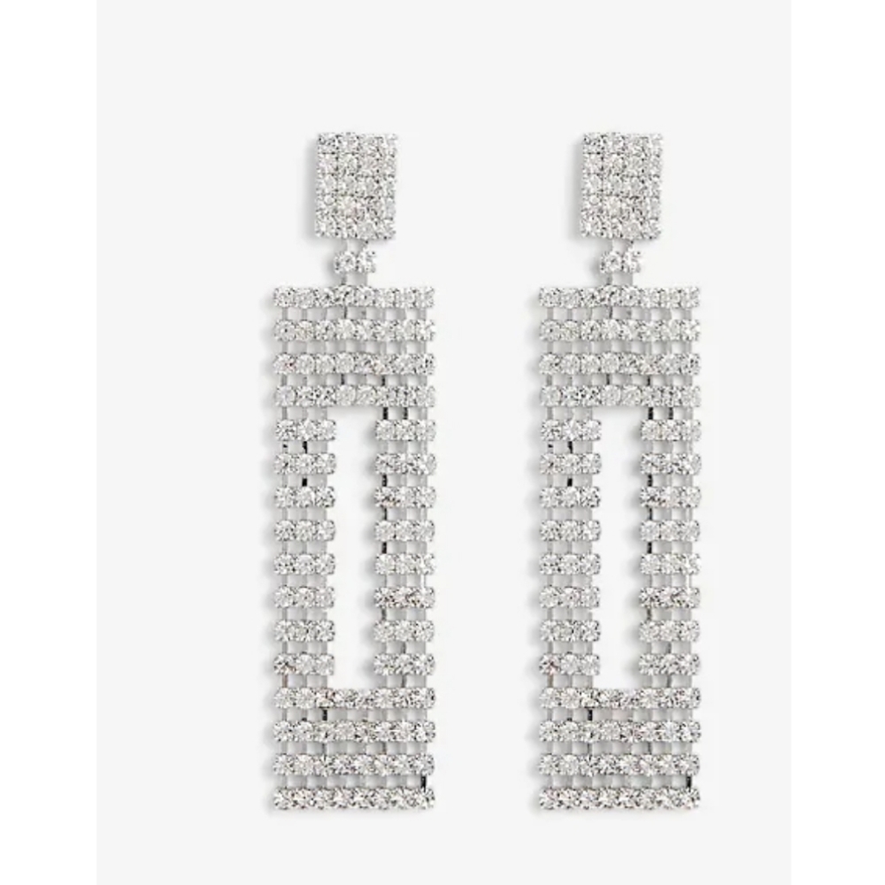 EXPRESS Rectangle Drop Earrings